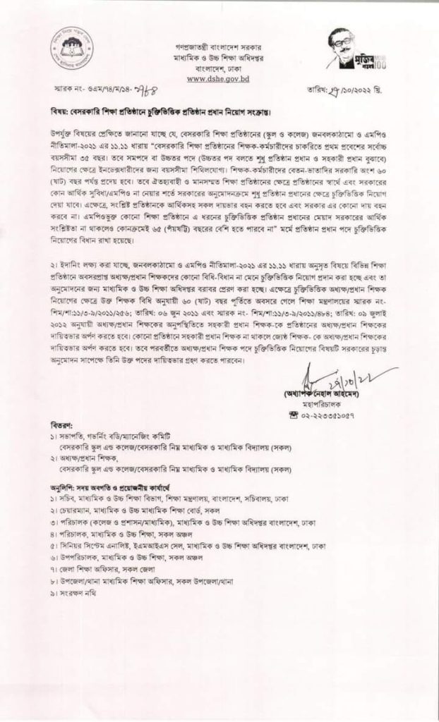 এডহক কমিটির মাদরাসায় নিয়োগ সংক্রান্ত নতুন নির্দেশনা