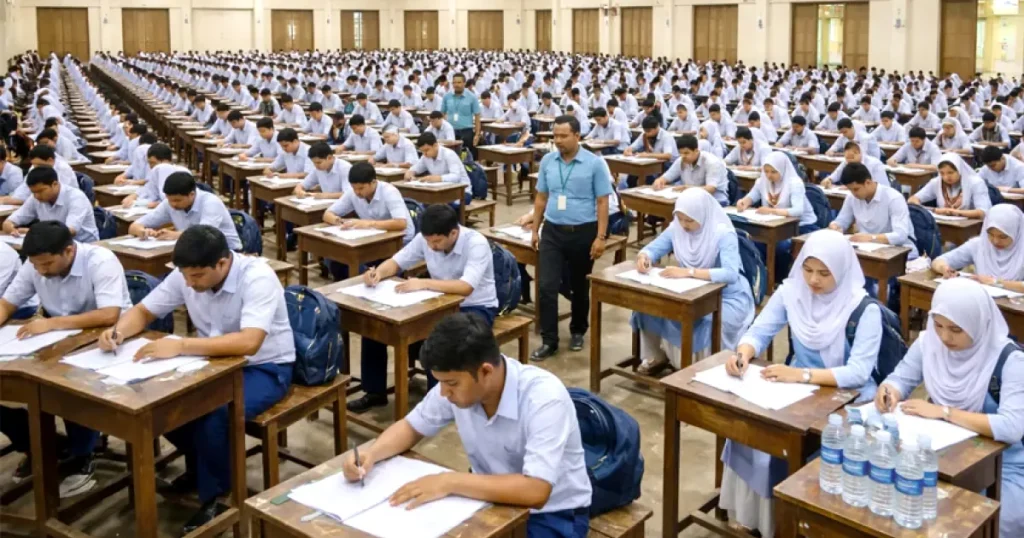এসএসসি ও সমমানের পরীক্ষা চলছে